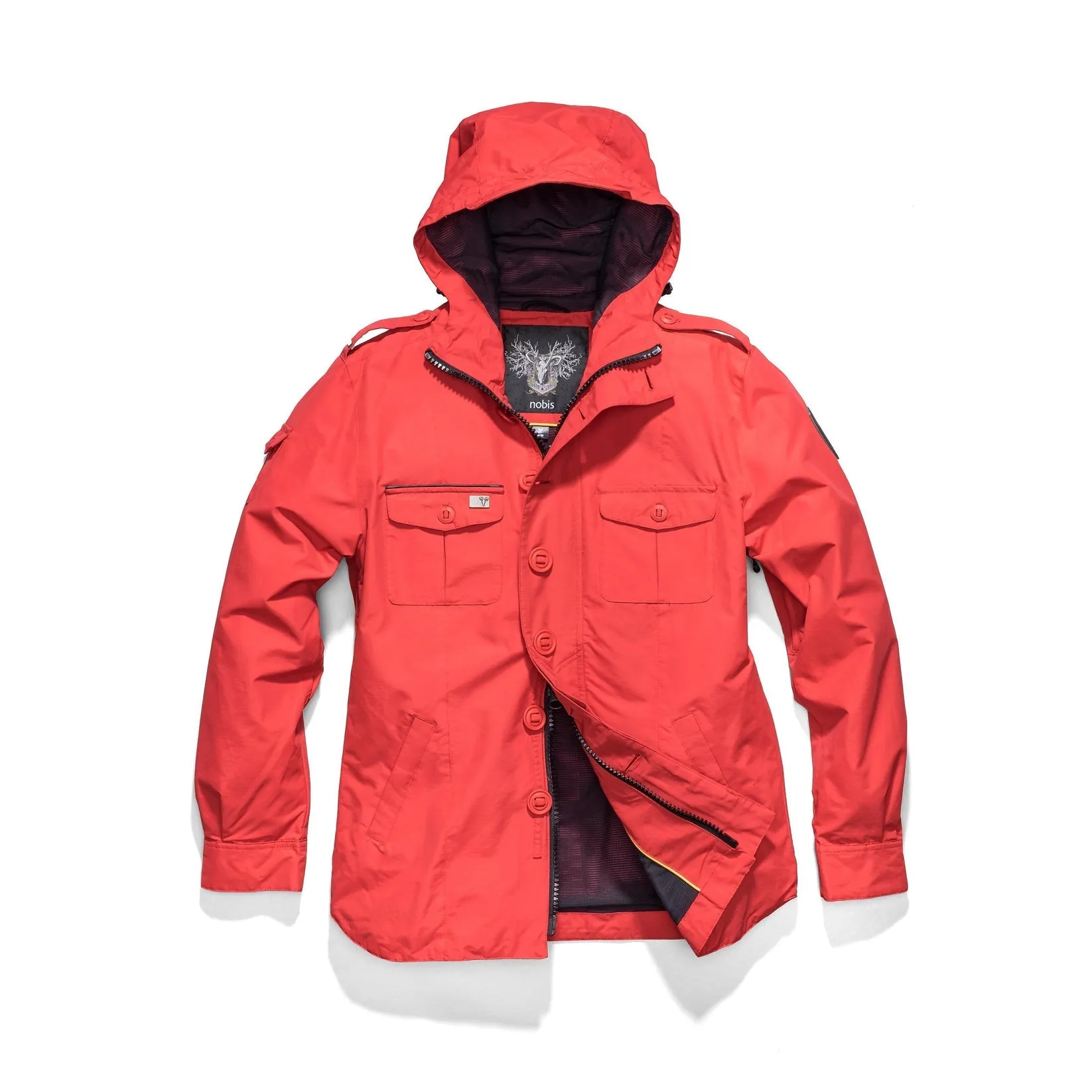 Fisherman Men's Shirt Jacket Red