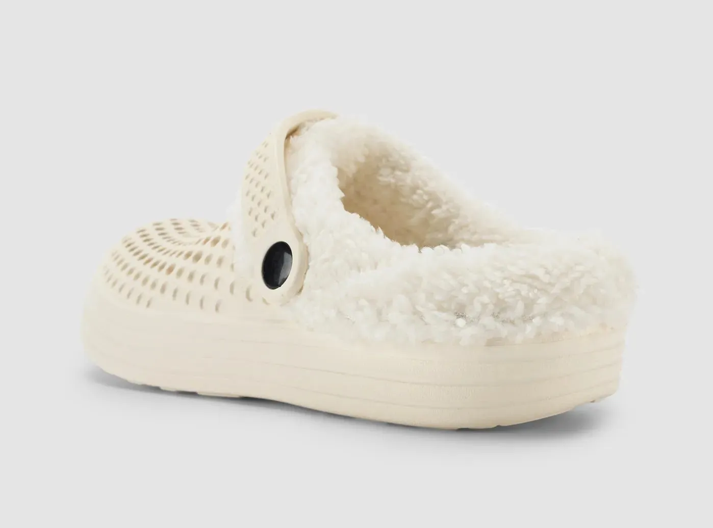 FitVille Women's Hollow Out Fur-lined Clogs