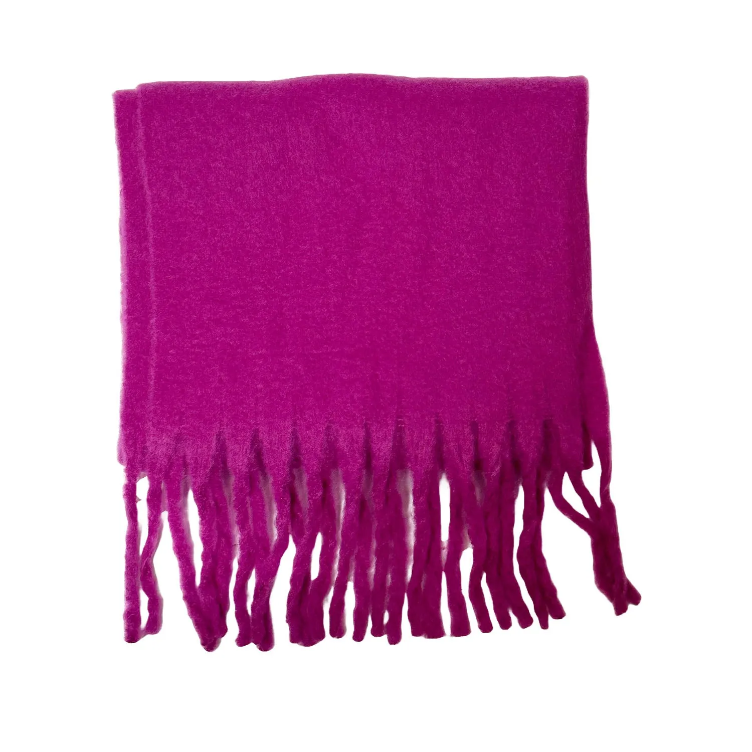 FLOOF Women's Plush Blanket Scarf in Dark Fuchsia