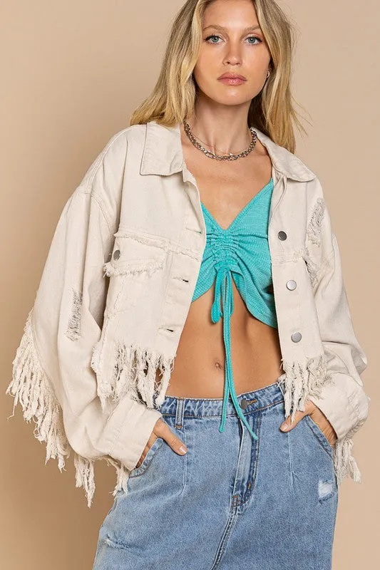 Fringe Boho Jacket (Plus Size)