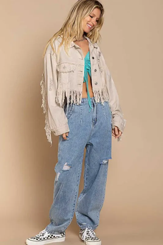 Fringe Boho Jacket (Plus Size)