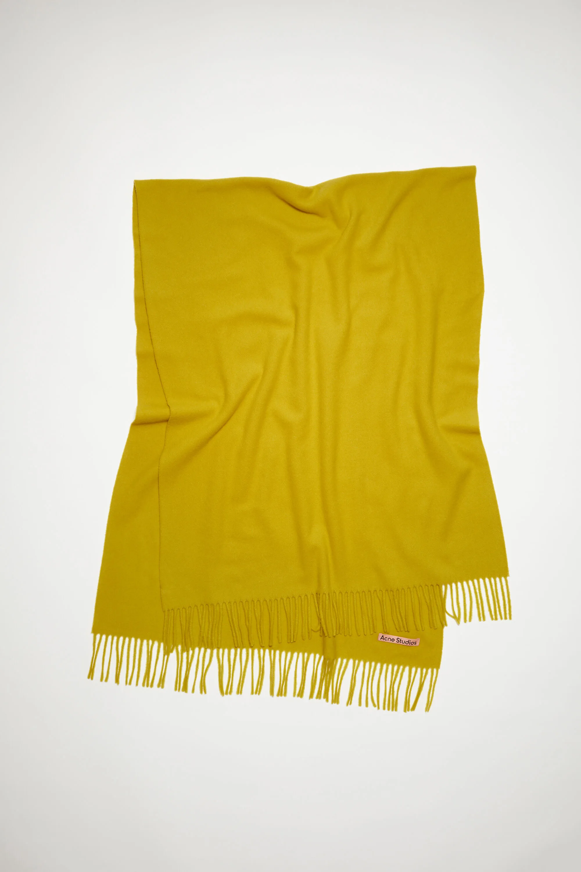 Fringe wool scarf - oversized