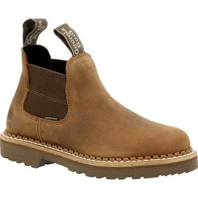 Georgia Women's Giant Revamp Chelsea Boot in Brown