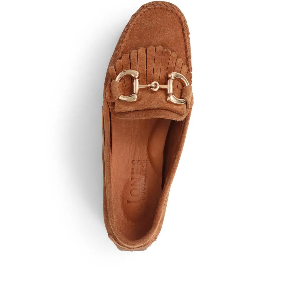 Giustina Suede Buckle Moccasins - GIUSTINA / 323 917