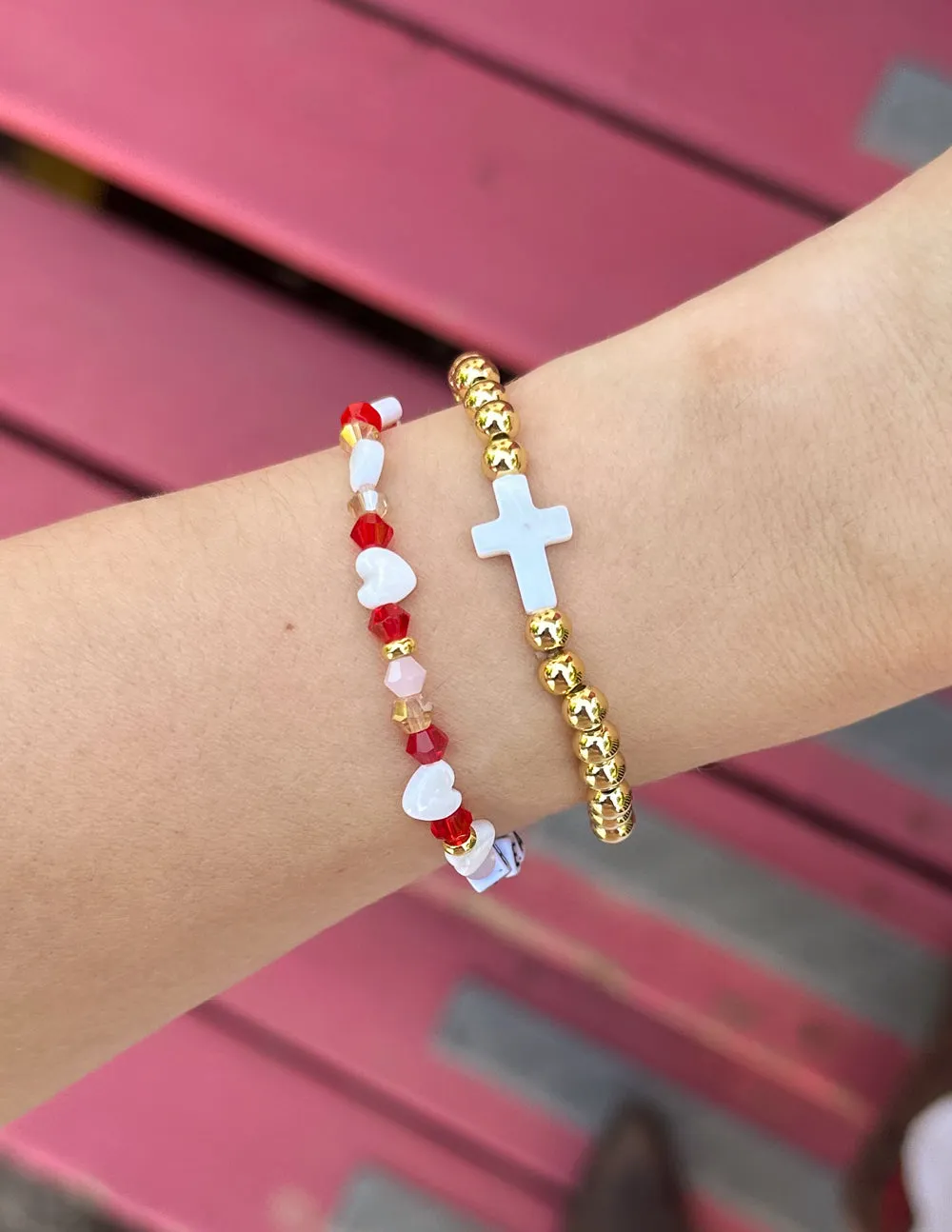 Gold Cross Bracelet