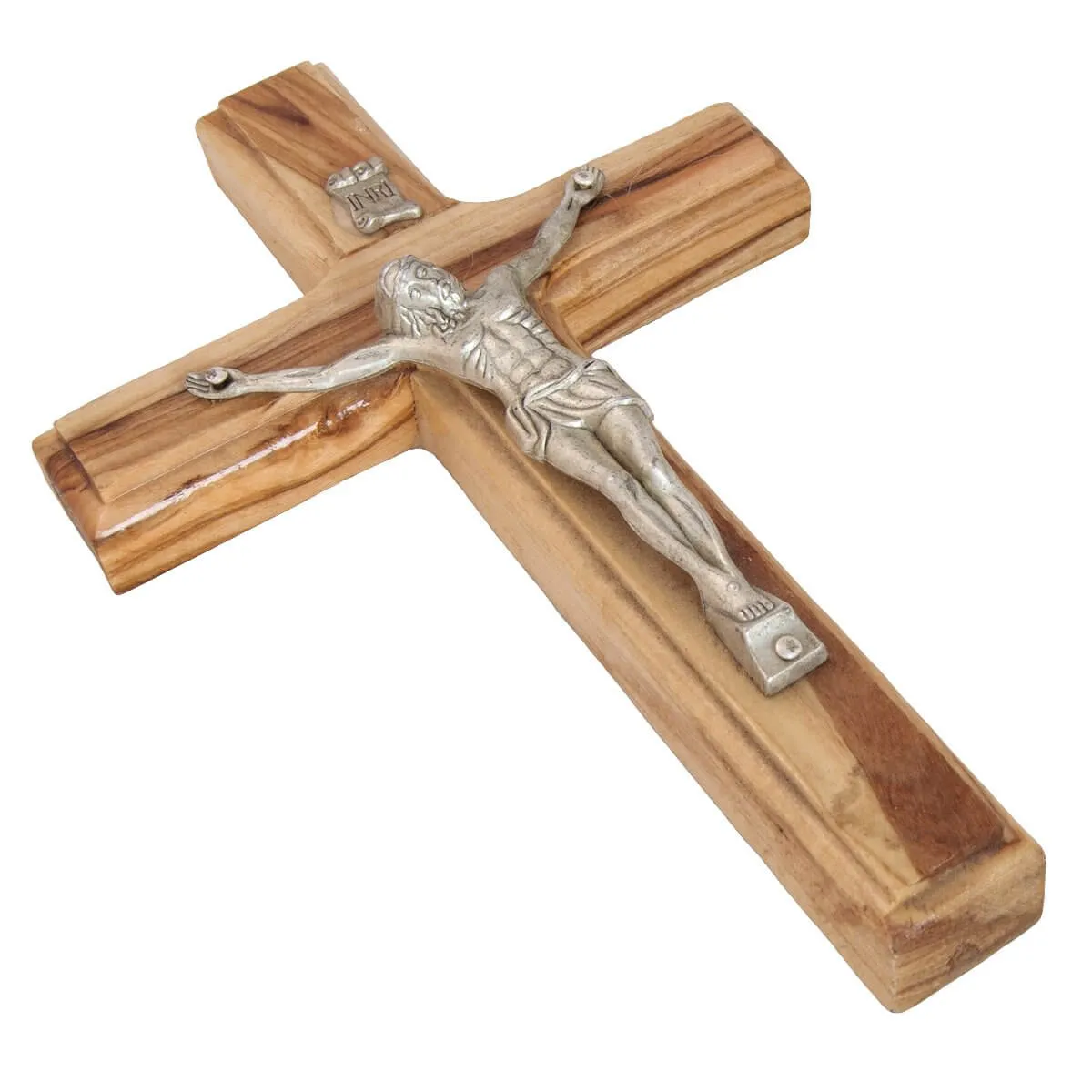 Hand Made Wall Cross Saint Benedict the Holy Land 14cm/ 5.5inch