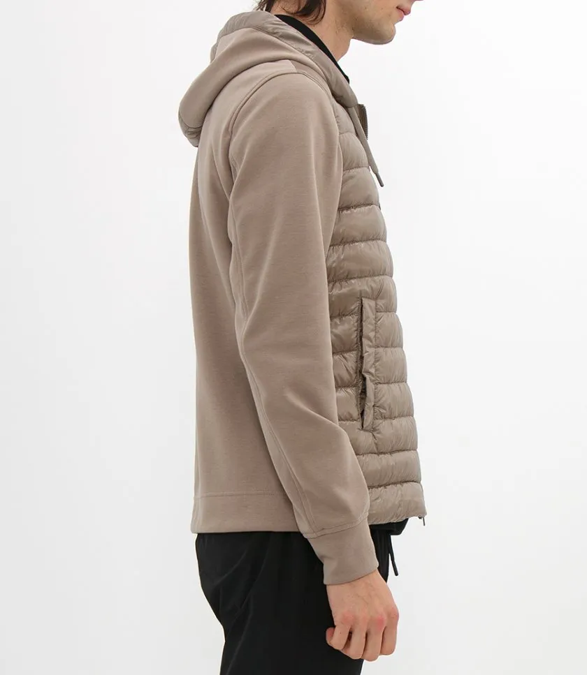 HERNOBOMBER JACKET IN NYLON ULTRALIGHT & FLEECE