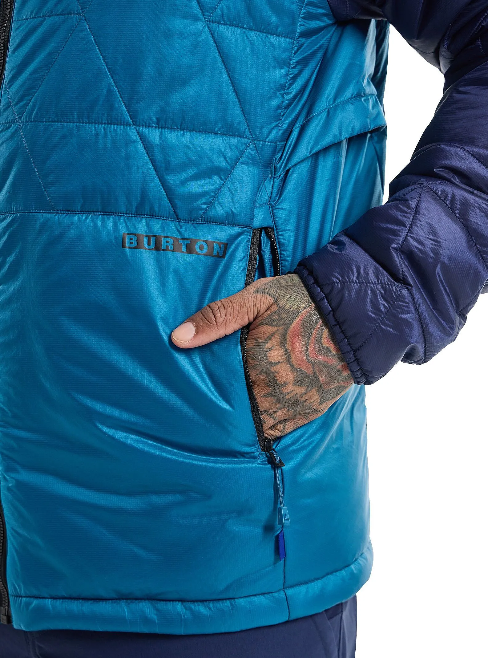 jacket Burton Versatile Heat Hooded Synthetic Insulated - Lyons Blue/Dress Blue - men´s