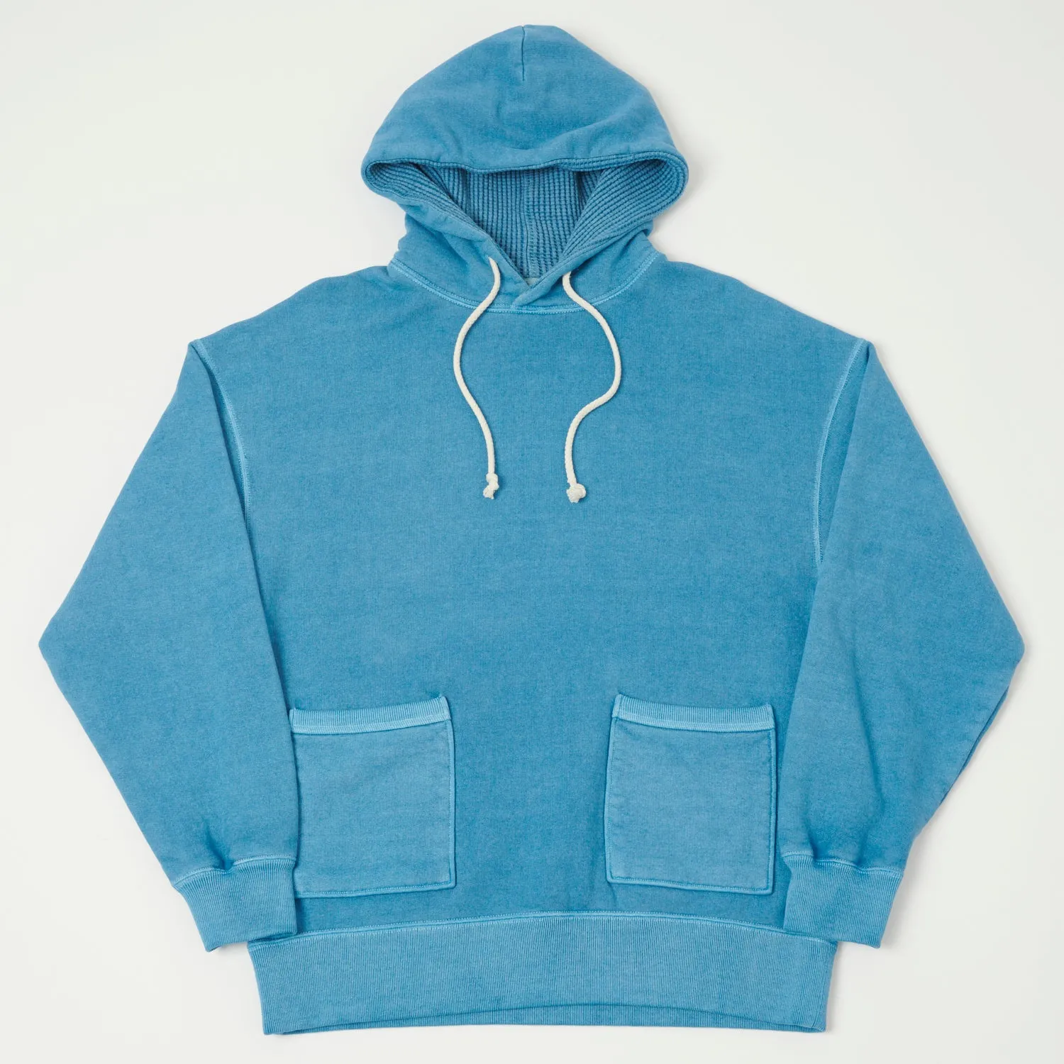 Jackman Faded Sweat Parka - Fade Blue