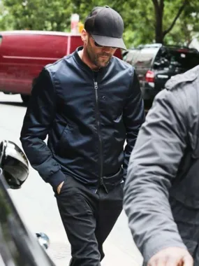 Jason Statham Black Bomber Jacket | New American Jackets