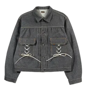 KAPITAL KOUNTRY CENTURY DENIM LACE-UP 2ND JACKET NO.7-S