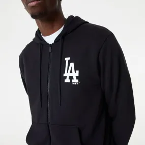 LA Dodgers MLB Essential Black Full Zip Hoodie