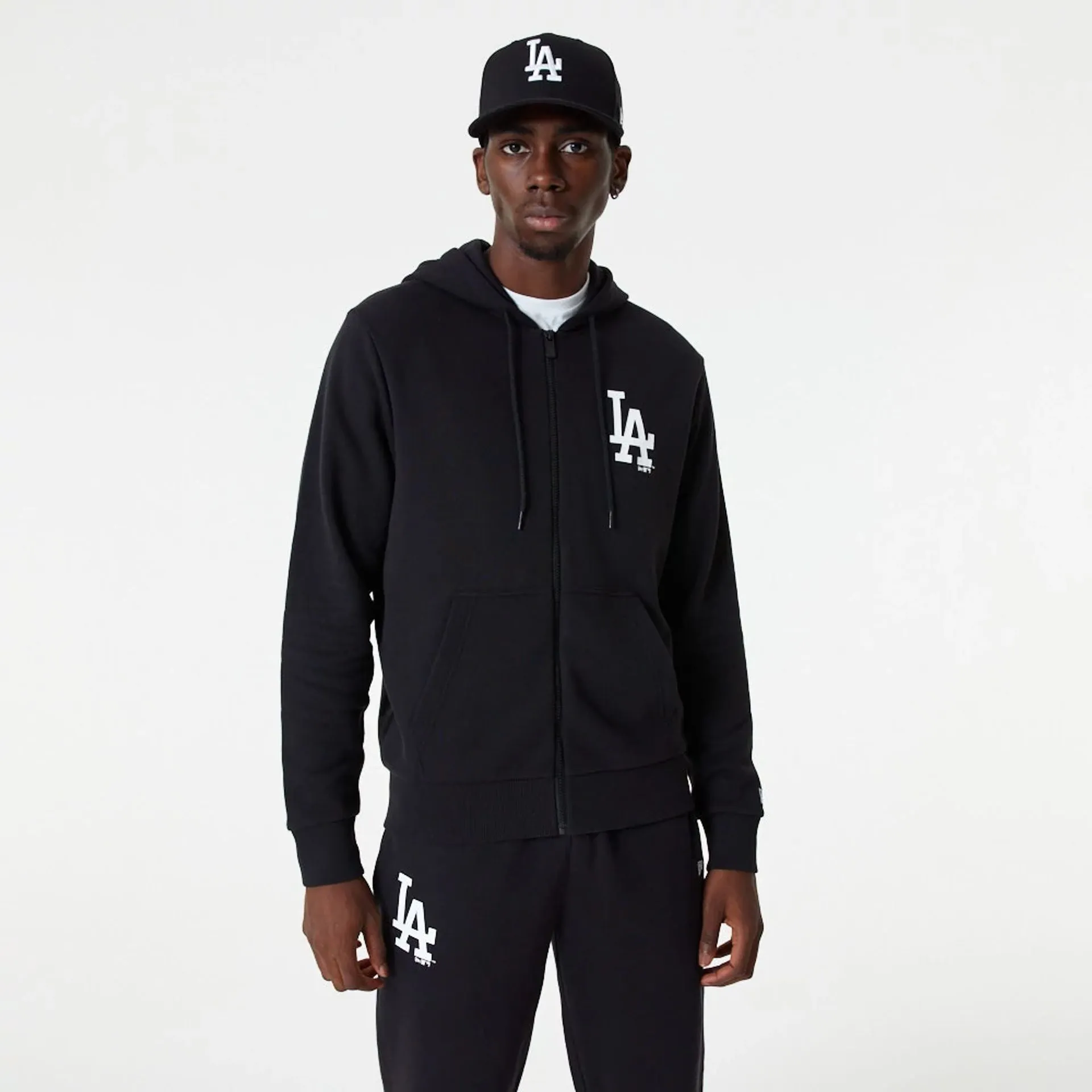 LA Dodgers MLB Essential Black Full Zip Hoodie