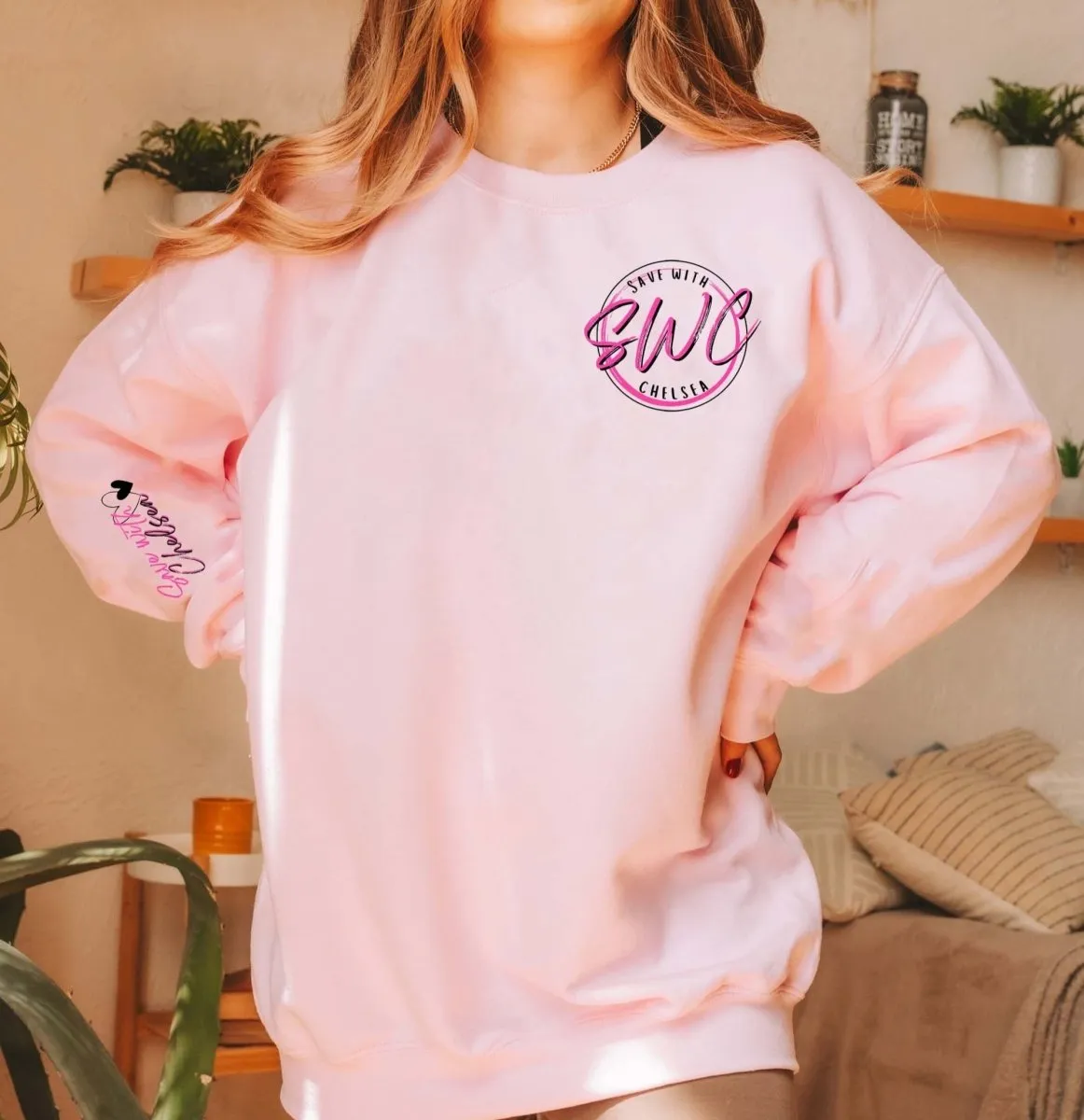 Life Is Boring-  Save With Chelsea Bella Crew Sweatshirt