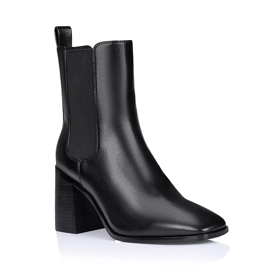 Link Chelsea Ankle Boots - Black Smooth