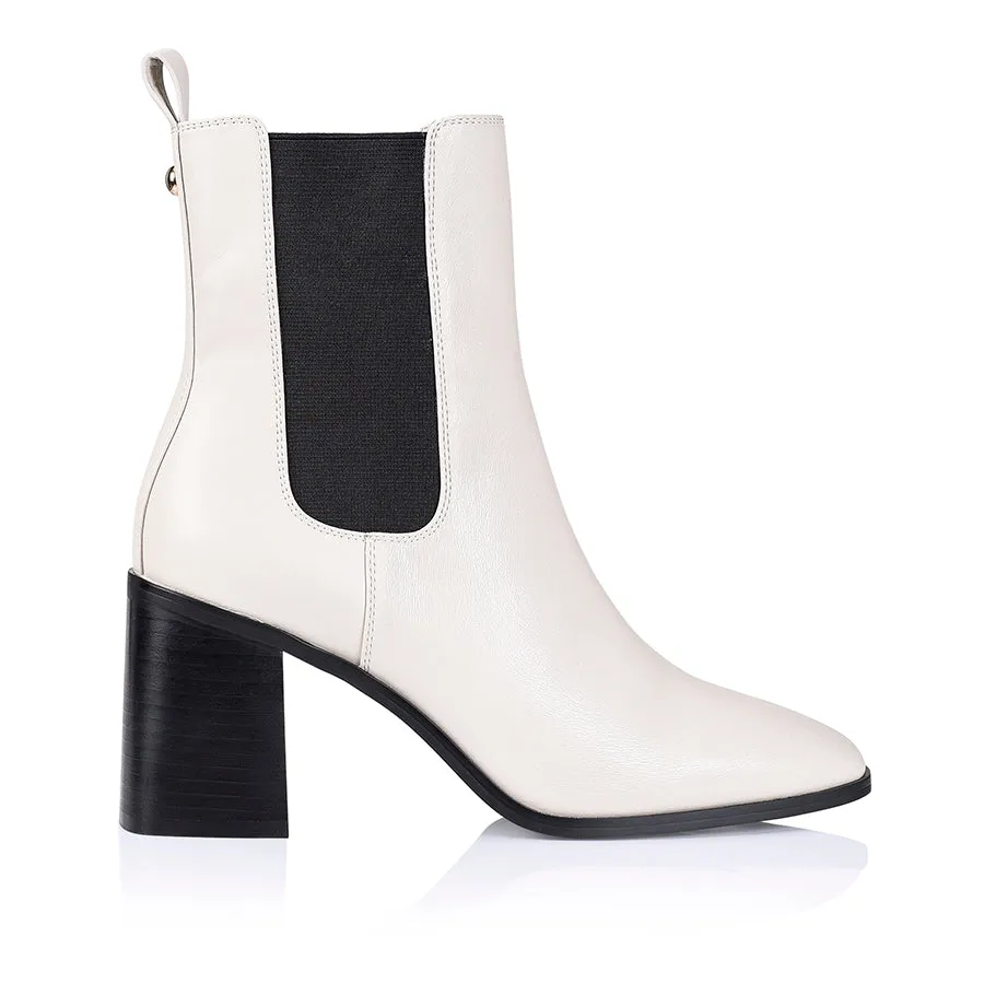 Link Chelsea Ankle Boots - Bone Smooth