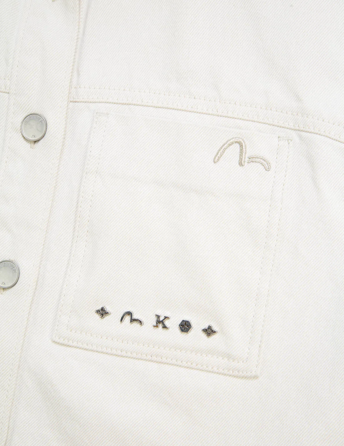 Logo Embroidery Denim Jacket