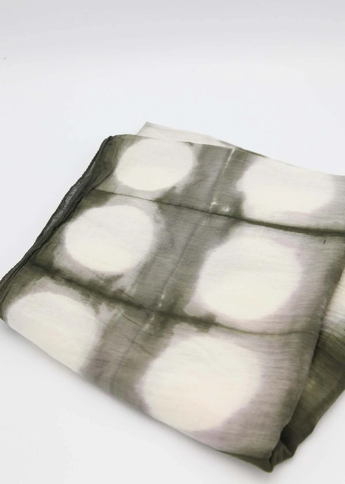 Long Gauze Shibori Scarf