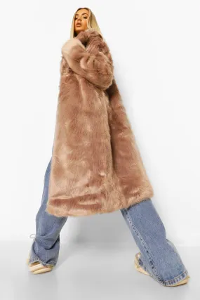 Longline Luxe Faux Fur Coat