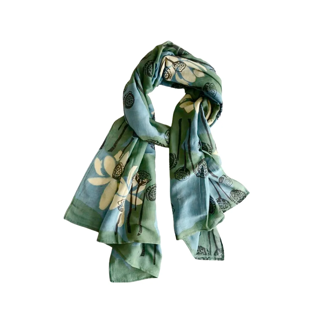 Lotus Garden Scarf