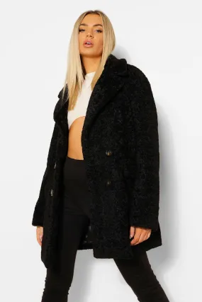 Luxe Textured Teddy Coat