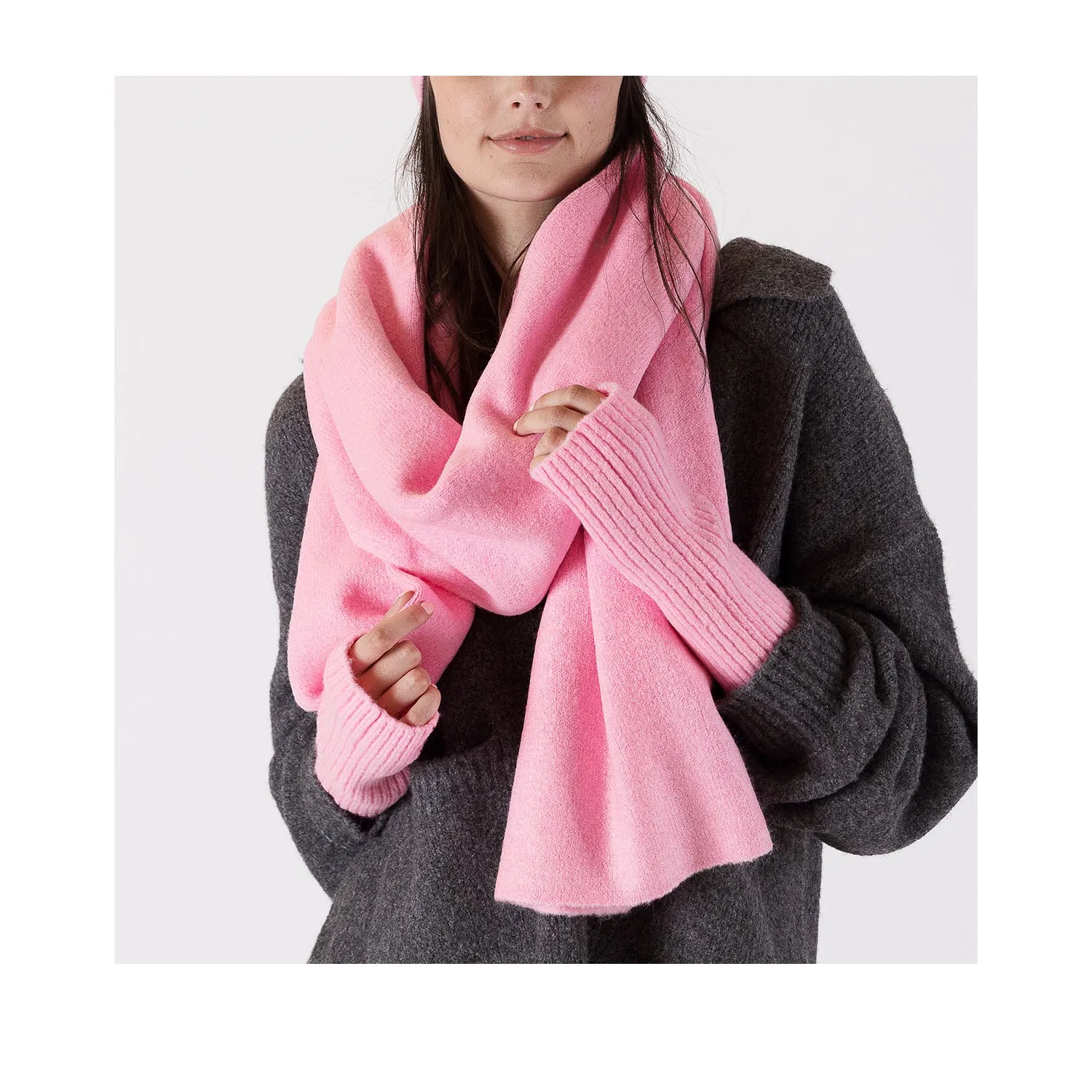 Lyla & Luxe Women's Marl Scarf in Pink