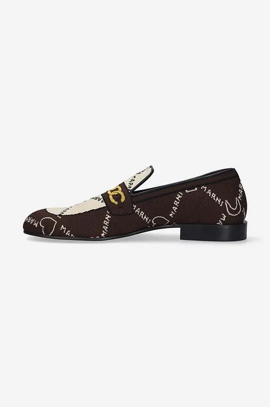 Marni loafers Moccasin Shoe men's brown color