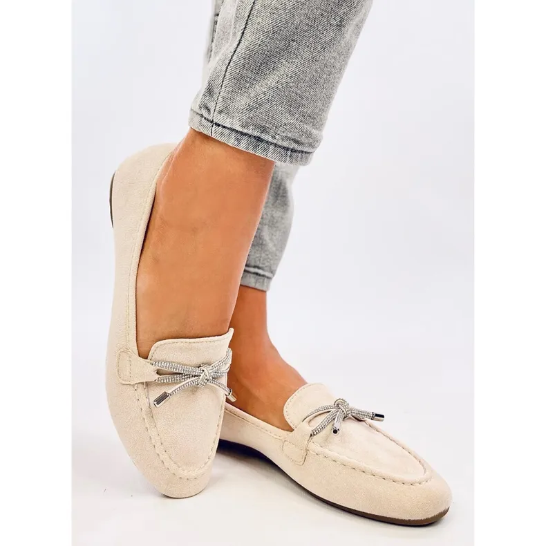 Marsoin Beige suede moccasins