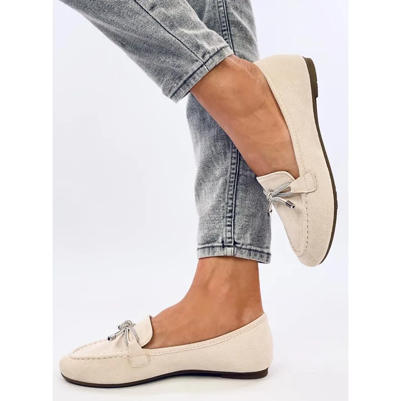 Marsoin Beige suede moccasins