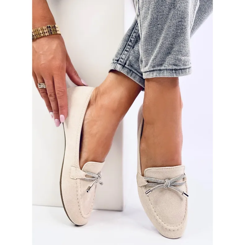 Marsoin Beige suede moccasins