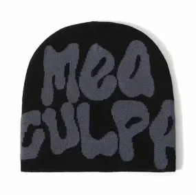 Mea Culpa Beanie - Black & Grey