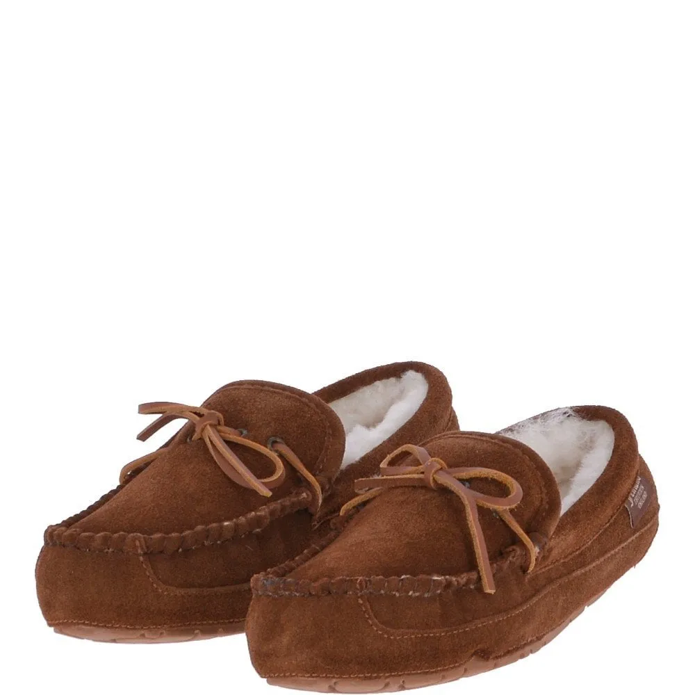 Men's Chestnut Sheepskin Moccasins - Maverick