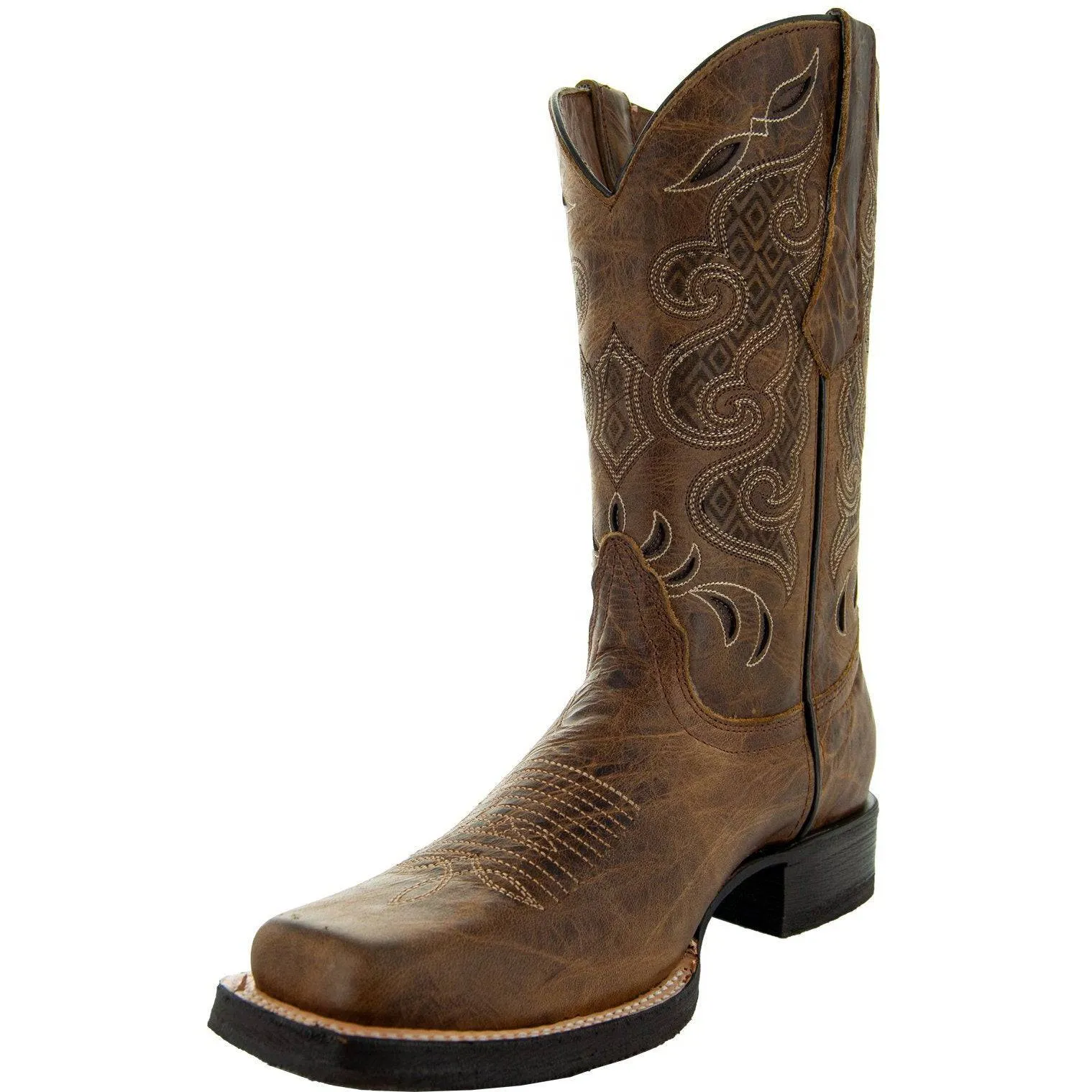 Mesa Mens' Square Toe Cowboy Boots (H50019)