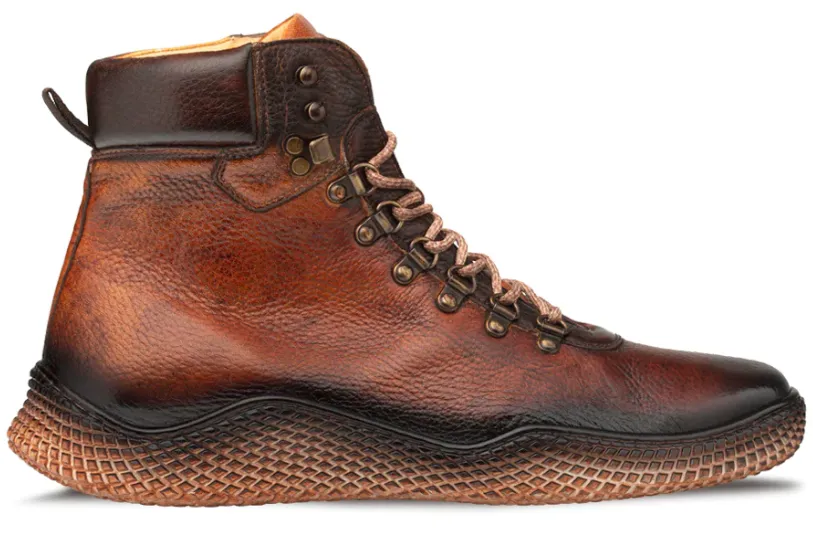 Mezlan Sunset Speed Deer Lace Up Boot Dark Cognac (20891)