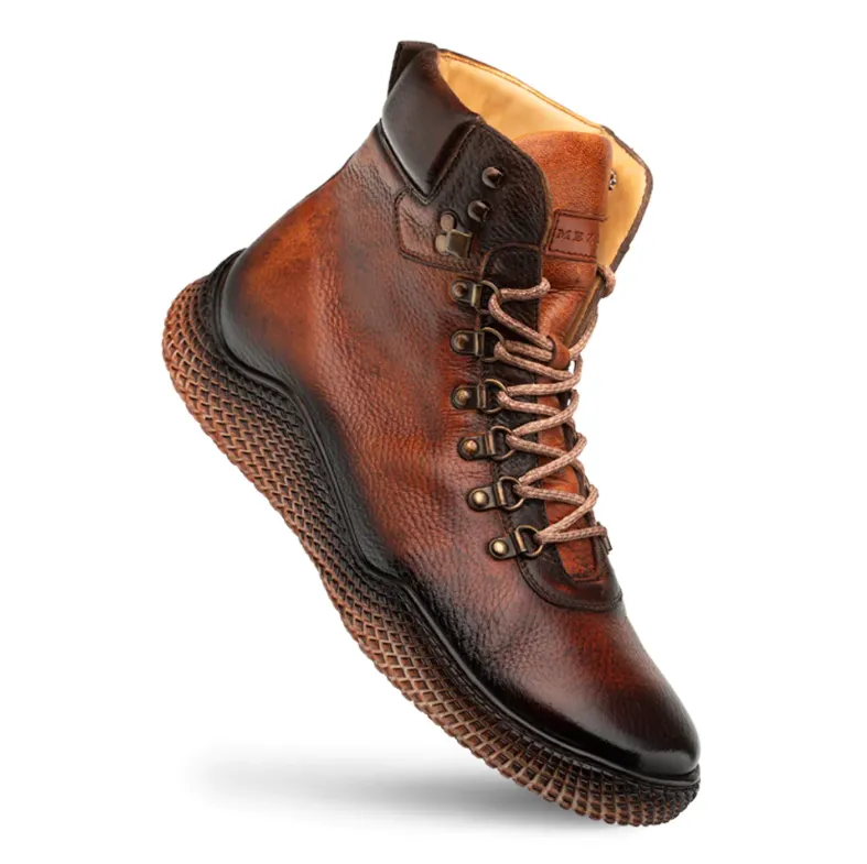 Mezlan Sunset Speed Deer Lace Up Boot Dark Cognac (20891)