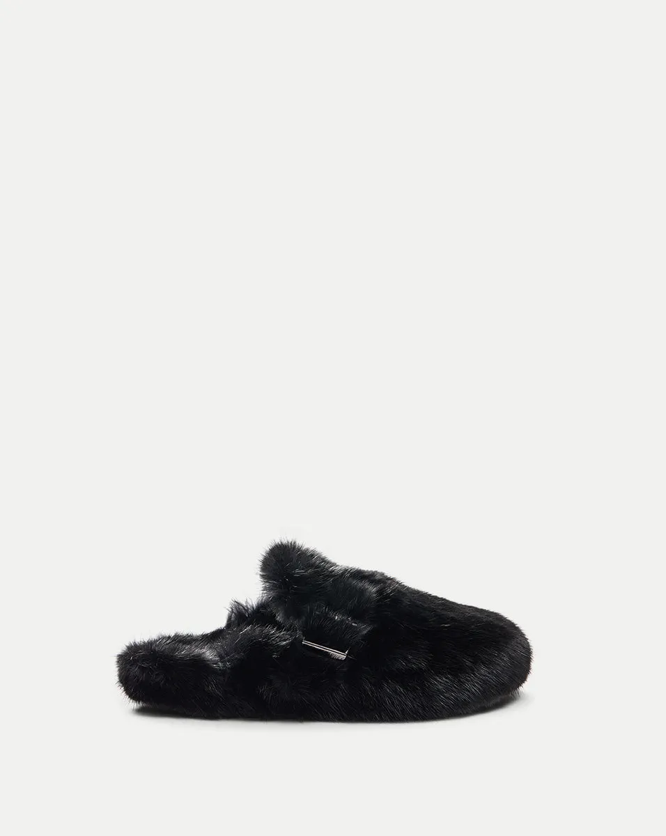 Mink Clog Slippers