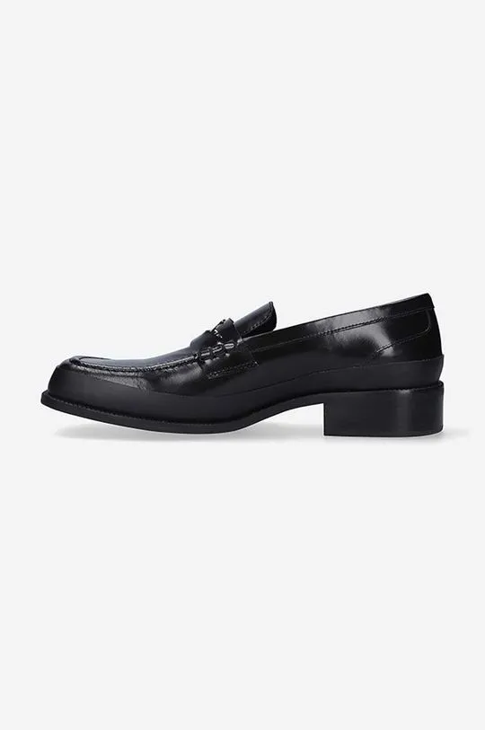 MISBHV leather loafers The Brutalist men's black color 3021BM203