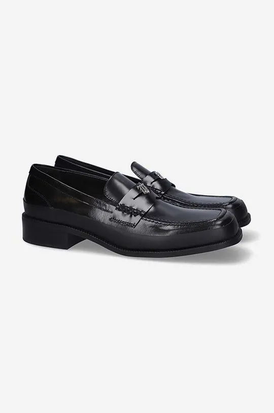 MISBHV leather loafers The Brutalist men's black color 3021BM203