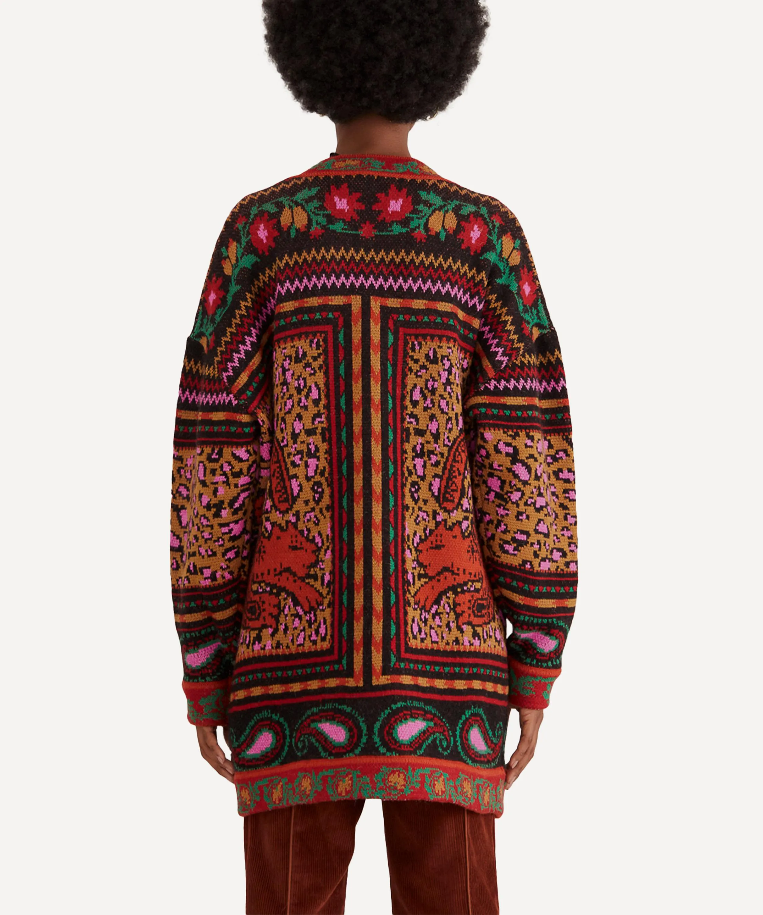 Mixed Tapestry Prints Cardigan