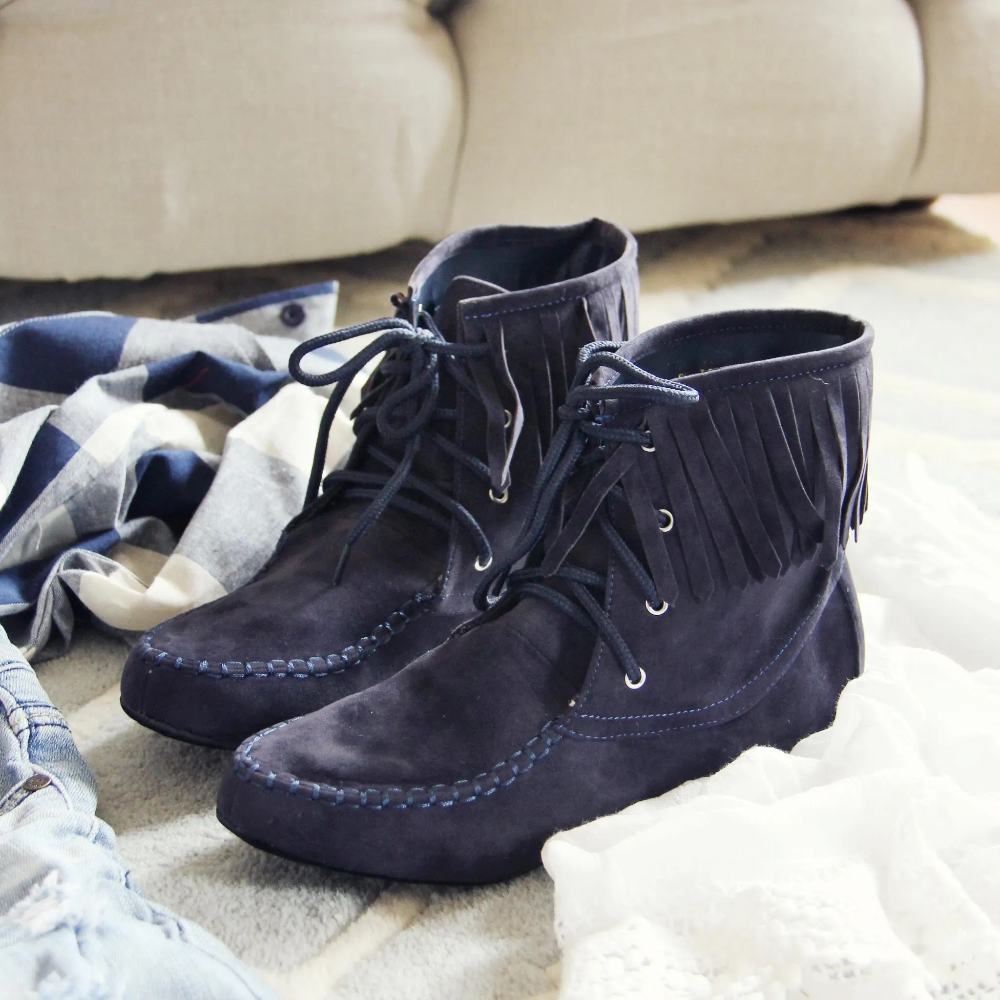 Navy Canyon Moccasins