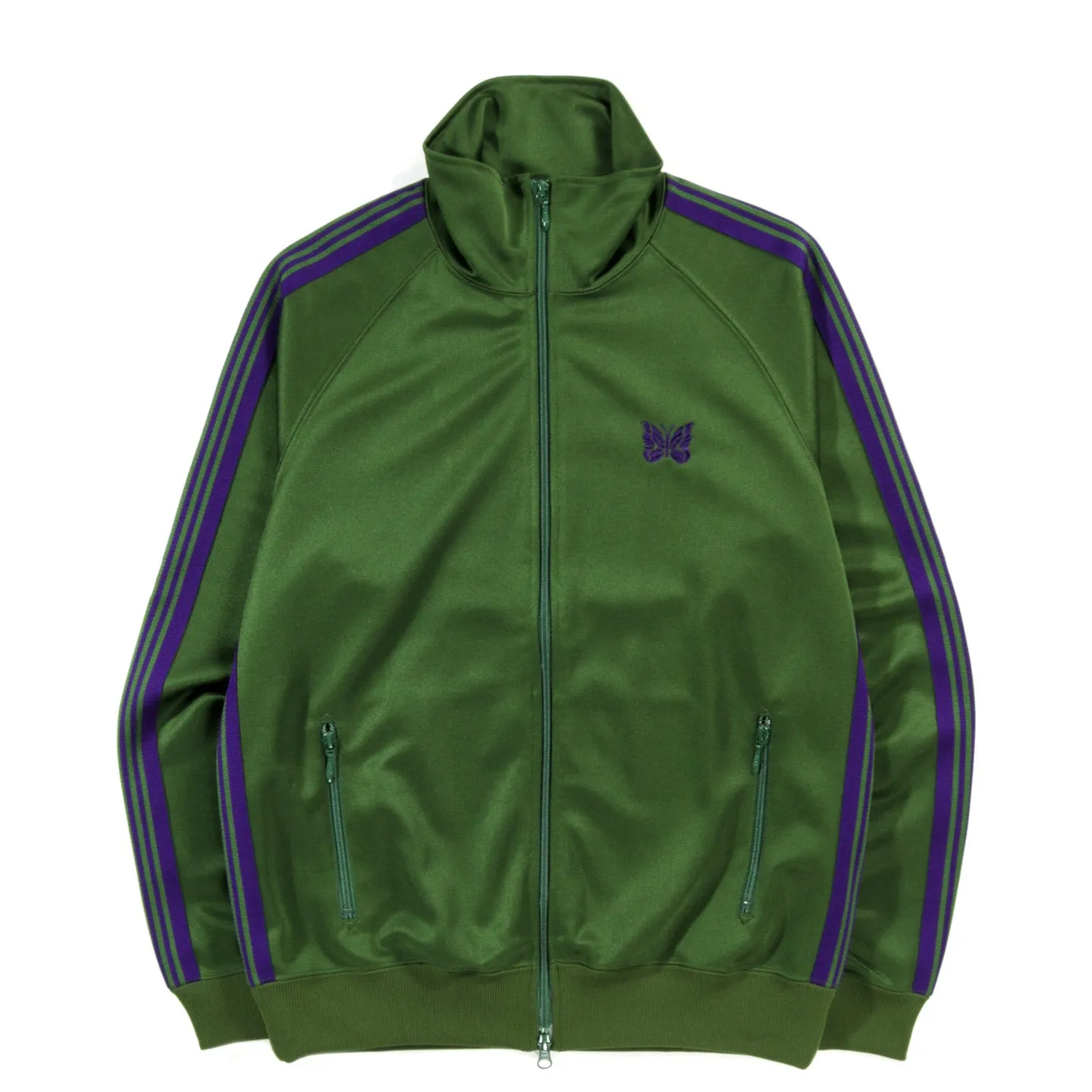 NEEDLES TRACK JACKET POLY SMOOTH IVY GREEN