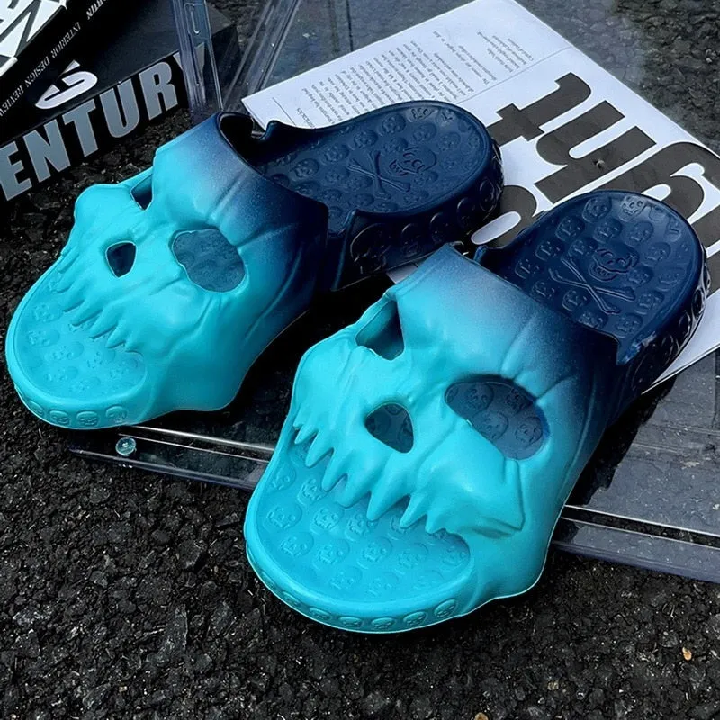 New Badass Gradient Skull Slides