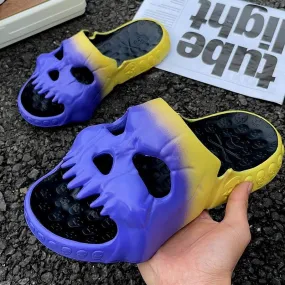 New Badass Gradient Skull Slides