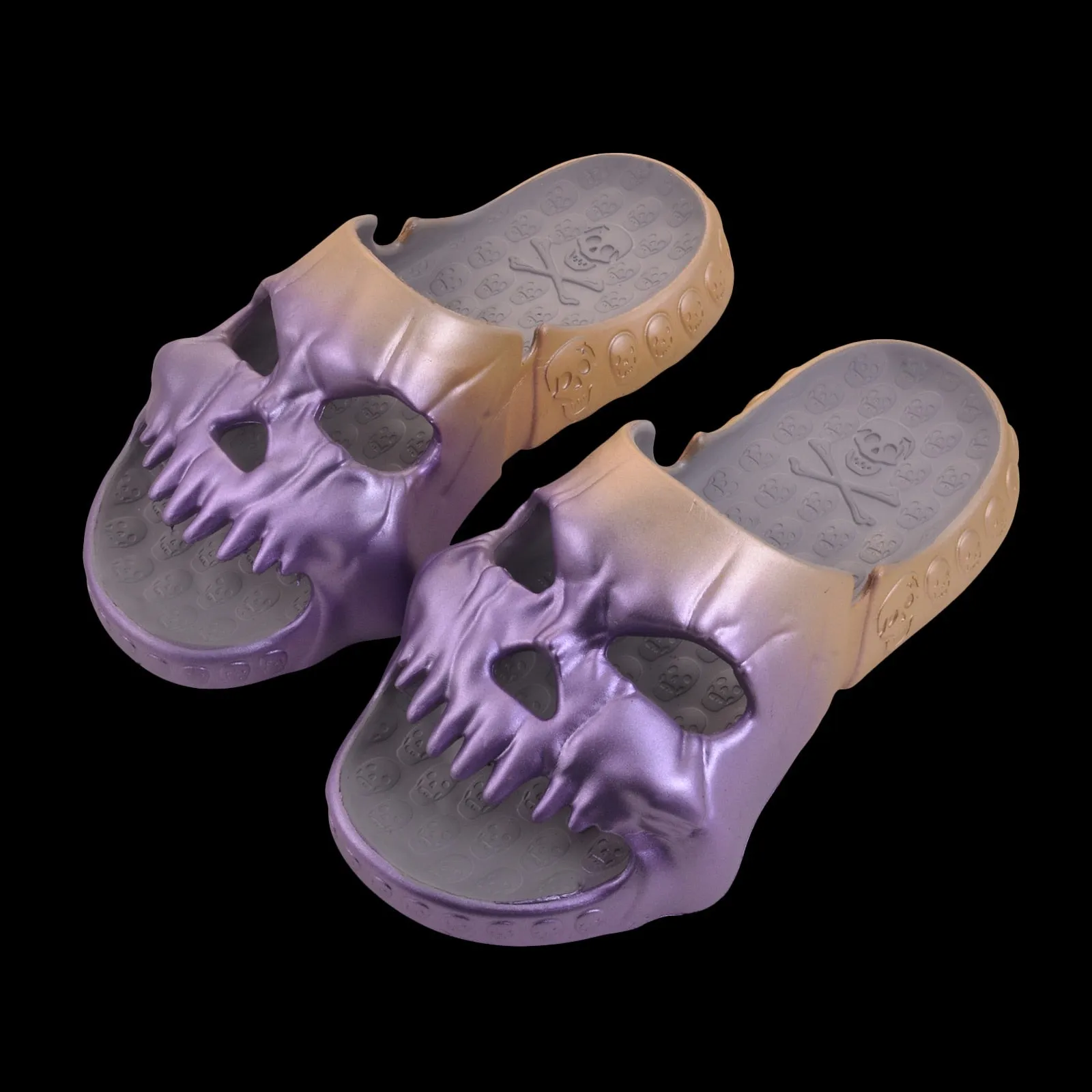 New Badass Gradient Skull Slides