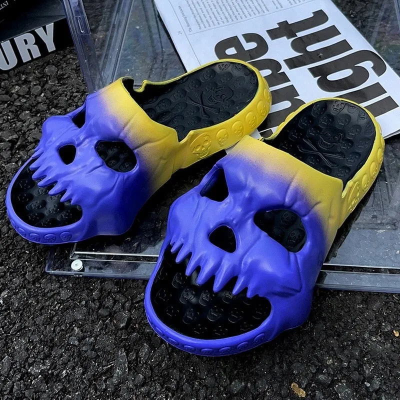 New Badass Gradient Skull Slides