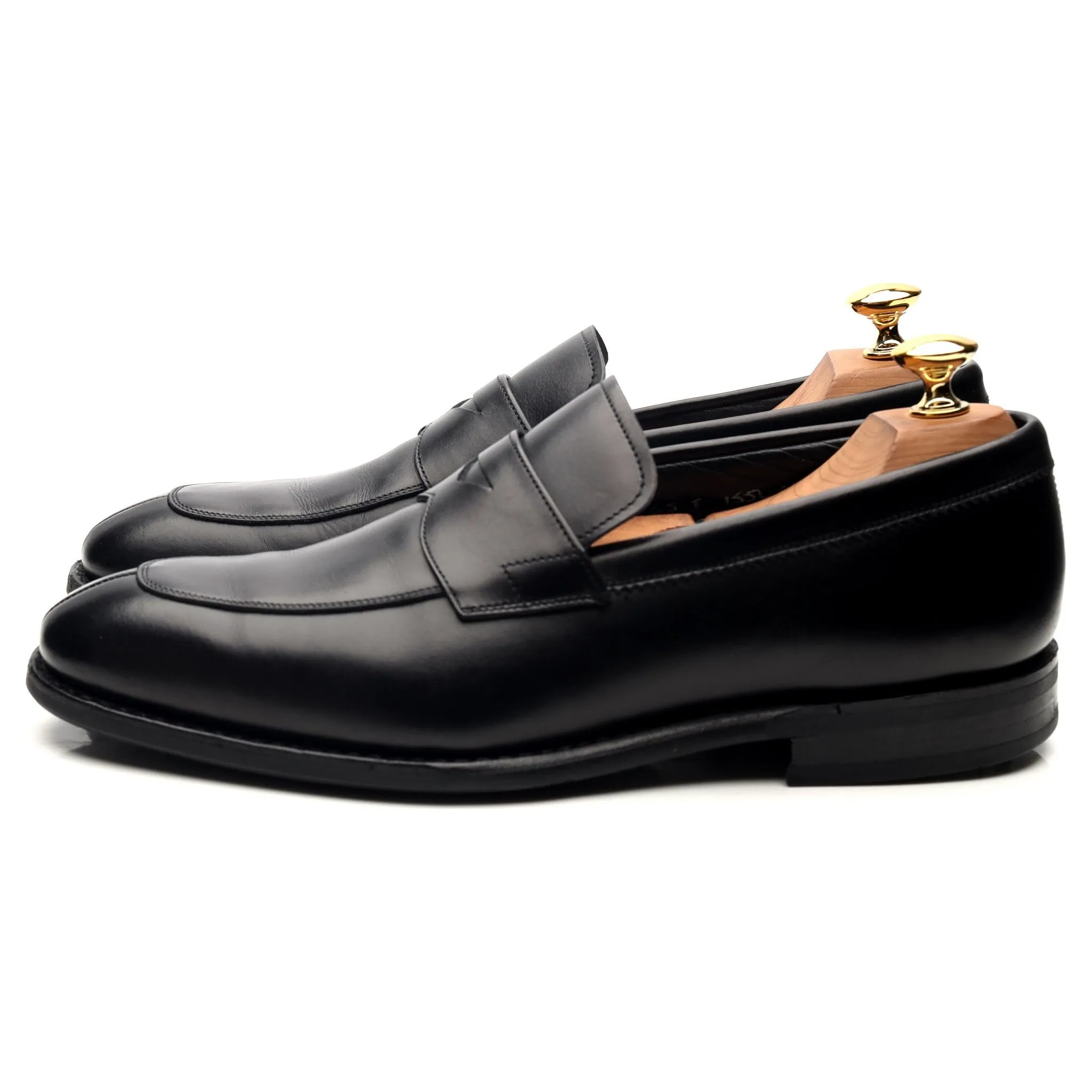 'Parham' Black Leather Loafers UK 6.5 F