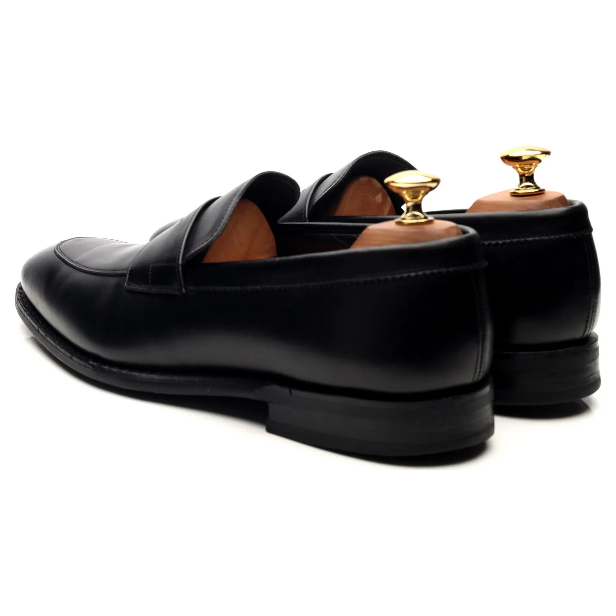 'Parham' Black Leather Loafers UK 6.5 F