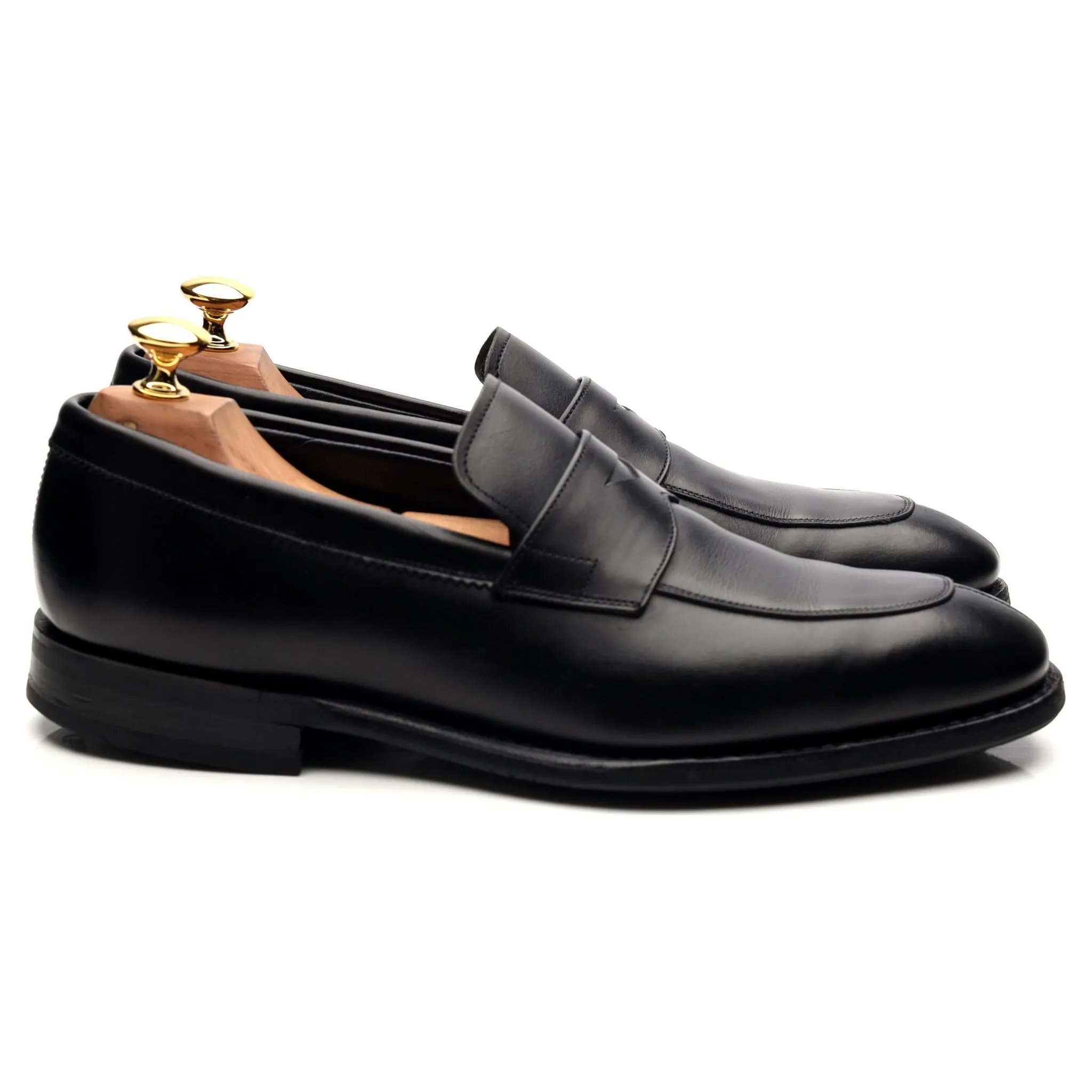 'Parham' Black Leather Loafers UK 6.5 F