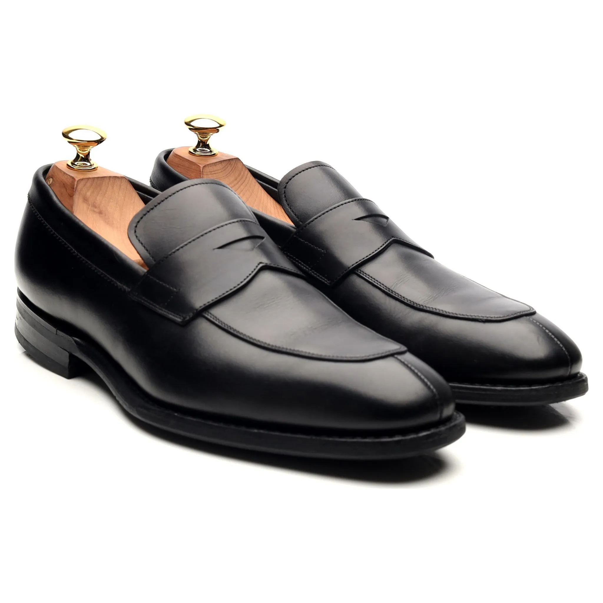 'Parham' Black Leather Loafers UK 6.5 F