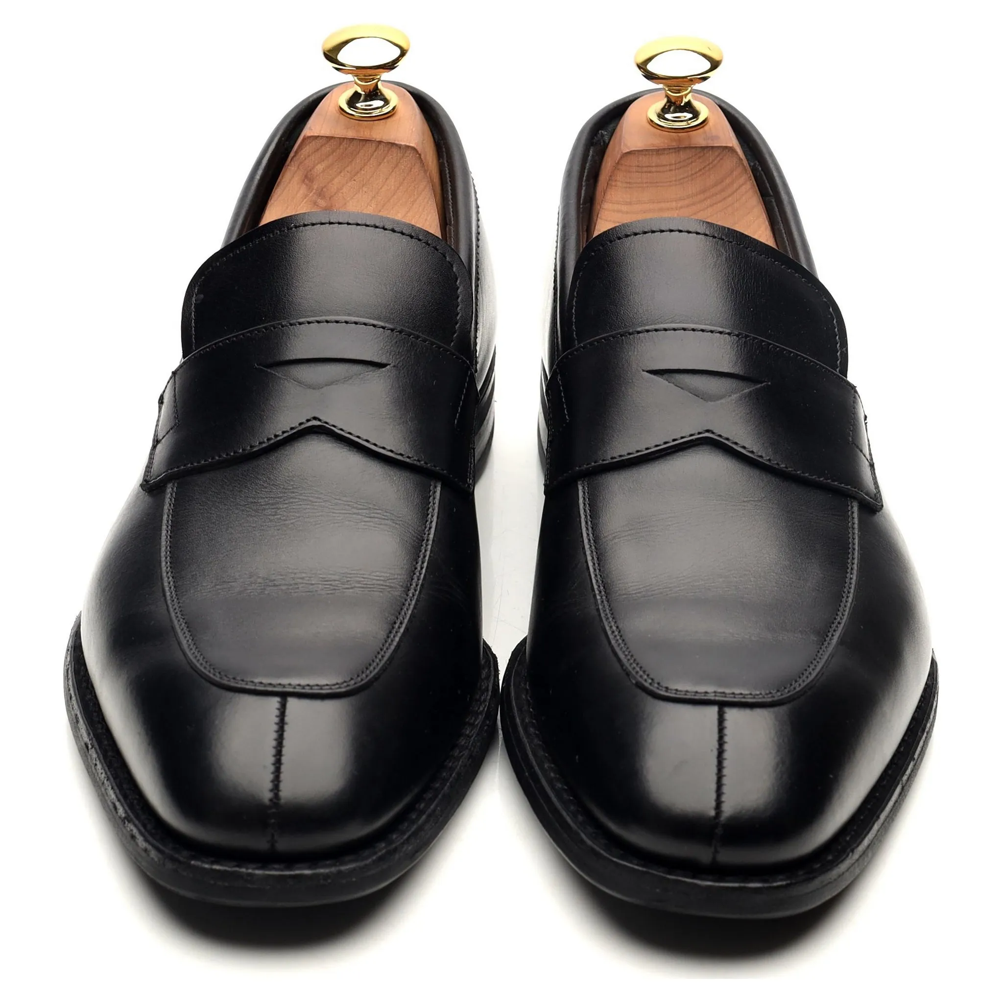 'Parham' Black Leather Loafers UK 6.5 F